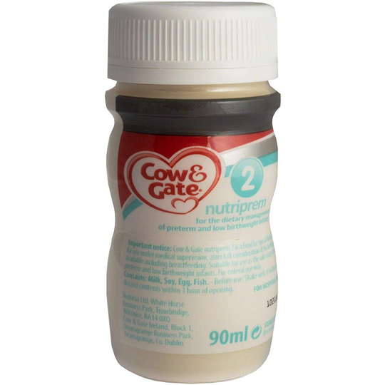 Cow & Gate Nutriprem 2 - Ready to Feed, 90ml, Box of 24 Bottles