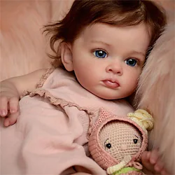 24 inch Reborn Baby Doll Finished Reborn Toddler Girl Doll Tutti Hand Paint Doll High Quality 3D skin multiple Layers Painting Visible Veins Lightinthebox