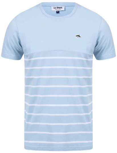 T-Shirts Minting Cotton Jersey Striped T-Shirt In Angel Falls Blue - Le Shark / S - Tokyo Laundry