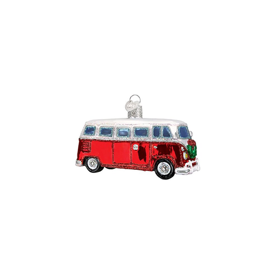 Old World Christmas Ornaments: Camper Van Glass Blown Ornaments for Christmas Tree