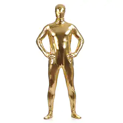 Shiny Zentai Suits Skin Suit Full Body Suit Adults' Spandex Latex Cosplay Costumes Sex Men's Women's Solid Colored Halloween Masquerade / Leotard / Onesie / Leotard / Onesie Lightinthebox