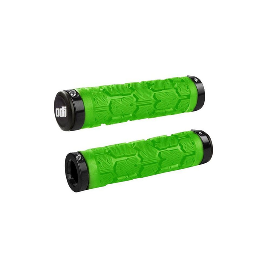 Rogue MTB Lock On Grips 130mm - Green / Black