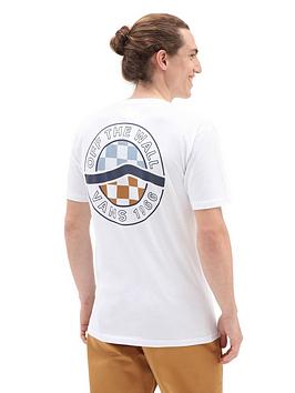 Vans Off The Wall Circle Checker Short Sleeve T-Shirt - White/Multi, White Multi, Size Xs, Men