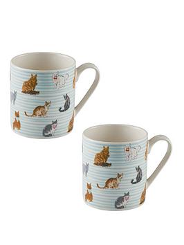 Price & Kensington Set Of 2 Cat Mugs