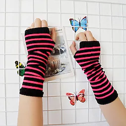 Spicy Girls Punk Gothic Steampunk Y2K Year 2000 Gloves Arm Sleeves Women's Costume Vintage Cosplay Party / Evening Gloves Masquerade Lightinthebox