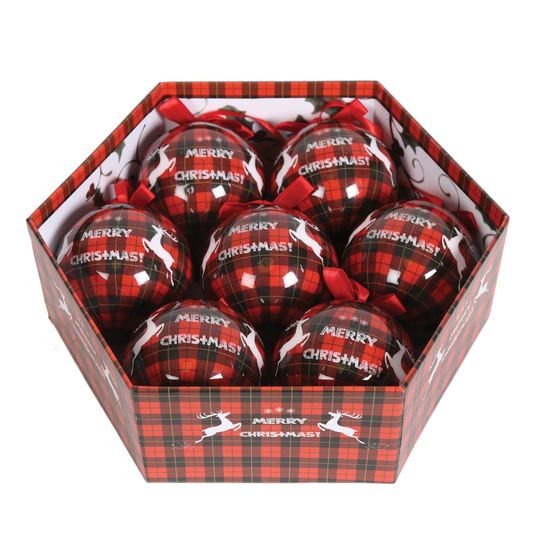 Straits 7 Piece Merry Xmas Bauble Gift Box