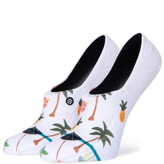 Stance Womens Too Hot Super Invisible/No Show Ankle Socks - White