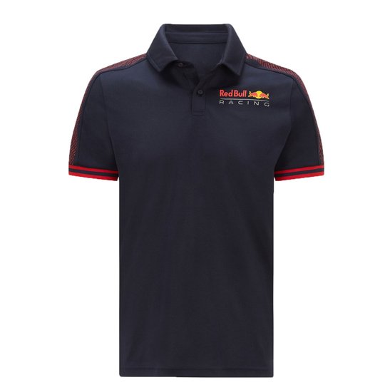 (Black Top,L) 2022 F1 Racing Suit Red Bull Short-sleeve Polo Shirt