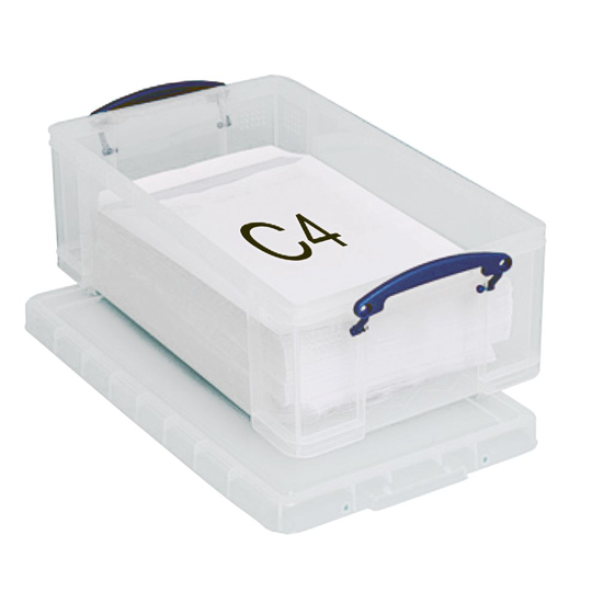 Really Useful Clear Plastic Storage Box 12 Litre