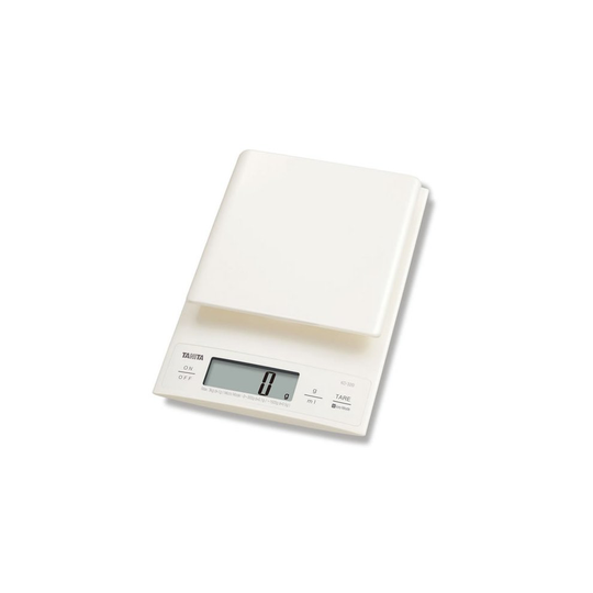 Tanita Digital Kitchen Scales 3KG with 0.1 g Fine Increments - Cream (KD320WH33)