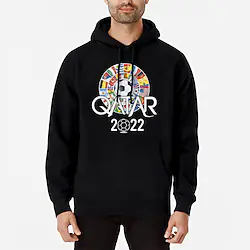 Inspired by World Cup Qatar 2022 Football Soccer Hoodie Cartoon Manga Anime Front Pocket Graphic Hoodie For Men's Women's Unisex Adults' Hot Stamping 100% Polyester Casual Daily Lightinthebox