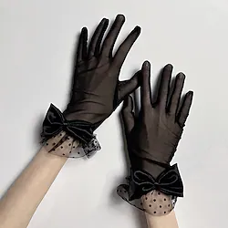 Audrey Hepburn The Great Gatsby 1950s Roaring 20s 1920s Gloves Women's Costume Vintage Cosplay Party / Evening Gloves Masquerade / Organza Lightinthebox