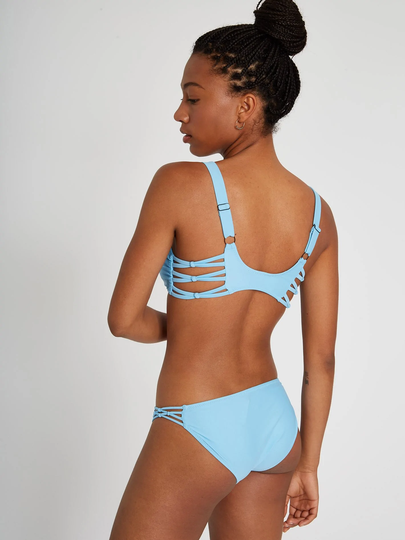 Women's Volcom Simply Solid Full Bikini Bottom - Coastal Blue