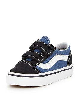 Vans Old Skool Toddler Boy Trainers-Navy