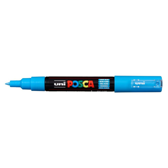 Posca Light Blue 1mm Extra Fine Marker Pen