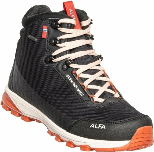 Alfa Womens Outdoor Shoes Gren Advance GTX W Black 39