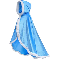 Princess Fairytale Elsa Cloak Girls' Movie Cosplay A-Line Slip Purple Yellow Fuchsia Dress Shawl Christmas Masquerade Lightinthebox