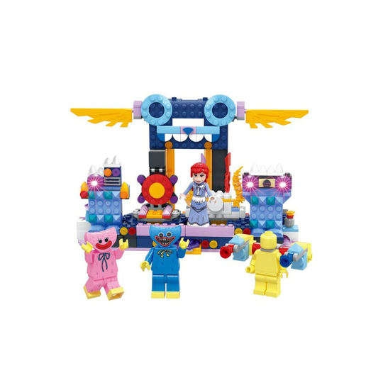 (without box) 4in1 Huggy Wuggy Building Block Poppy Playtime Game Model Kids Toy Gift