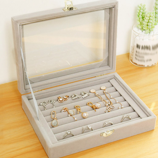 (Type - A) Storage Box Earring Tray Organiser Holder
