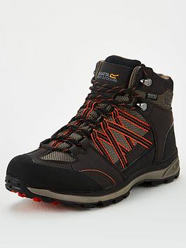 Regatta Samaris Mid Hiking Boots - Brown , Brown, Size 6, Men