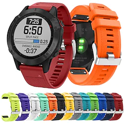 Smartwatch Band for Garmin Fenix 6 / 6 Pro Sport Band Soft Comfortable Silicone QuickFit Wrist Strap Lightinthebox