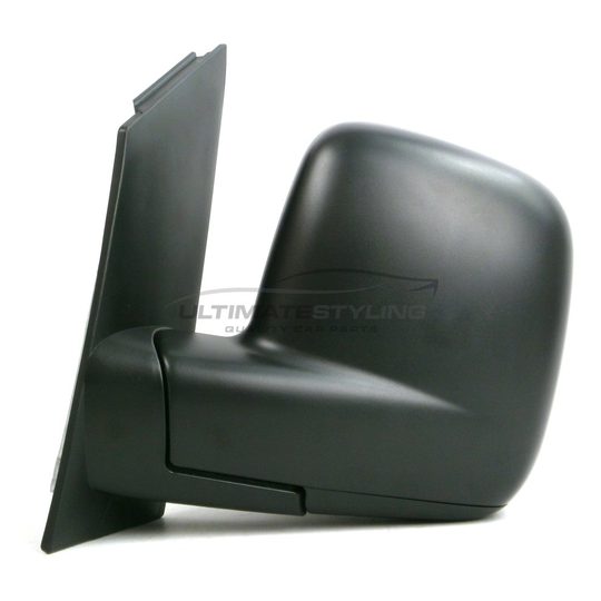 Volkswagen Caddy Van 2004-2010 Manual Wing Door Mirror Black Passenger Side N/S