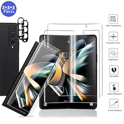 [222 Pack] Soft TPU Flim Compatible for Samsung Galaxy Z Fold 4 5G Screen Protector 7.6 inch Camera Lens Protector [Bubble Free] [Anti-Scratch][Samsung Galaxy Z Fold 3 Z Fold 4 Lightinthebox