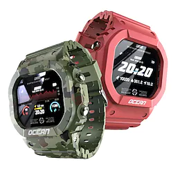 LOKMAT OCEAN Smart Watch Smartwatch Fitness Running Watch Bluetooth Pedometer Activity Tracker Sleep Tracker Compatible with Android iOS Men Women Long Standby Camera Control Anti-lost IP68 50mm Lightinthebox