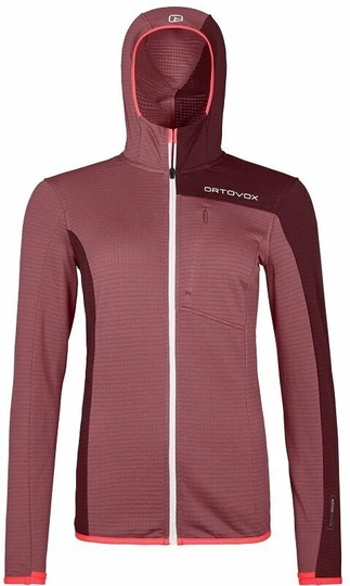 Ortovox Outdoor Jacket Fleece Light Grid Hooded Jacket W Mountain Rose XL