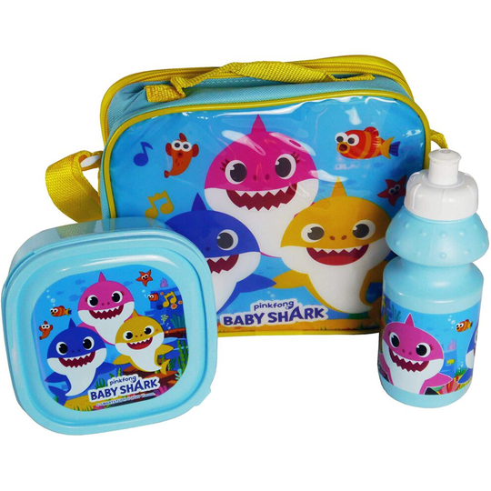 Baby Shark 3 Piece Lunch Bag Box Set