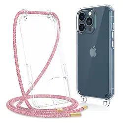 Phone Case For Apple Back Cover iPhone 14 Pro Max Plus 13 12 11 Mini X XR XS 8 7 Transparent with Removable Cross Body Strap Transparent Acrylic Lightinthebox