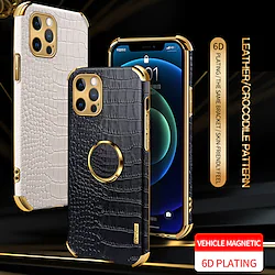 Phone Case For Apple Back Cover Leather iPhone 14 Pro Max Plus 13 12 11 Mini X XR XS 8 7 Dustproof Shockproof Solid Colored TPU PU Leather Lightinthebox