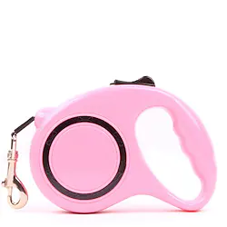Cat Dog Leash Adjustable / Retractable Genuine Leather Black / Pink Black / Yellow Black Yellow Red 5m Lightinthebox