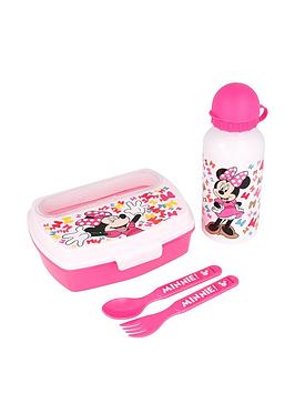 Disney Minnie Mouse Sandwich Box &Amp; Water Bottle