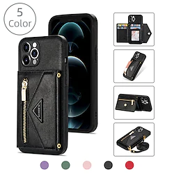 Phone Case For Apple Back Cover iPhone 14 Pro Max 13 12 11 Pro Max Mini X XR XS 8 7 Plus Wallet with Removable Cross Body Strap Shockproof Solid Colored PU Leather Lightinthebox