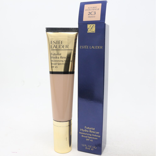 (2C3 Fresco) Estee Lauder Futurist Hydra Rescue Moisturizing Makeup Spf 45 1.2oz New With Box