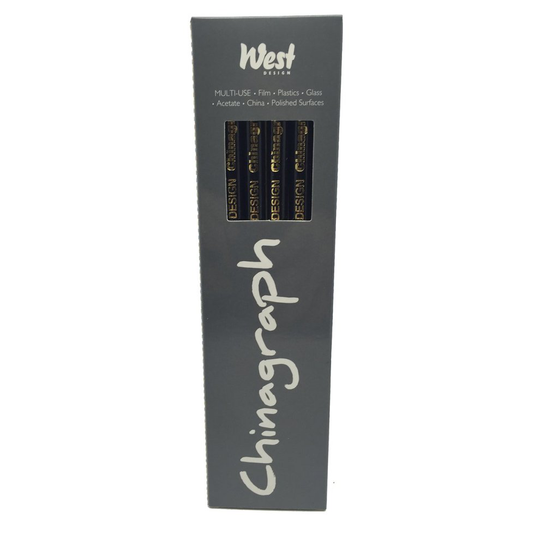 Chinagraph Marking Pencils - Black (Box of 12)