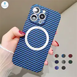 Phone Case For Apple Classic Series iPhone 14 Pro Max iPhone 14 Pro iPhone 14 Plus iPhone 14 iPhone 13 Pro Max 12 11 Bumper Frame Magnetic Full Body Protective Lines / Waves Plastic Lightinthebox