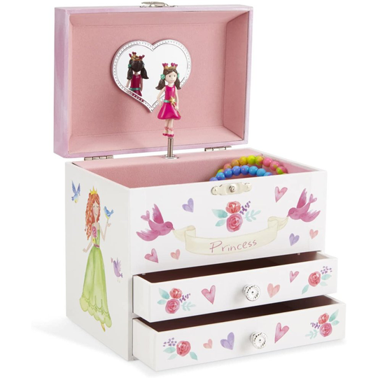 Jewelkeeper Unicorn Musical Jewellery Box, Fairy Princess Design with Two Pull-out Drawers, Dance of the Sugar Plum Fairy Tune