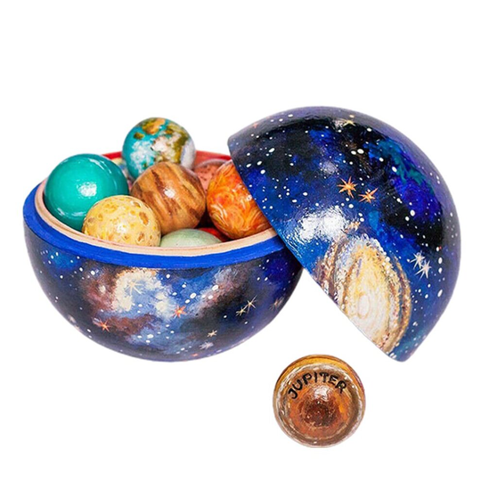 Wooden Solar System Cosmos Learning Game Educational Space Lesson Toy Home Decor