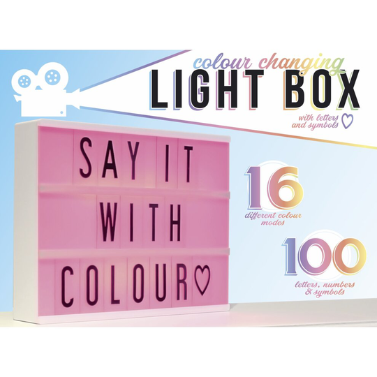 Colour Changing Cinema Light Box