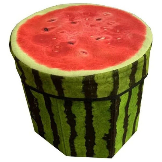 (Watermelon) House Creative FoldingStool Fruitfabric Storage Box