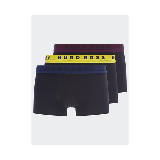 (XXL) Hugo Boss Stretch Cotton Trunks, Pack of 3 - Boxer Shorts, Black / Multi 962