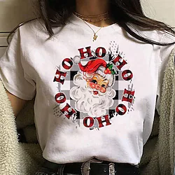 Inspired by Christmas Santa Claus T-shirt Cartoon Manga Anime Classic Street Style T-shirt For Men's Women's Unisex Adults' Hot Stamping 100% Polyester Lightinthebox