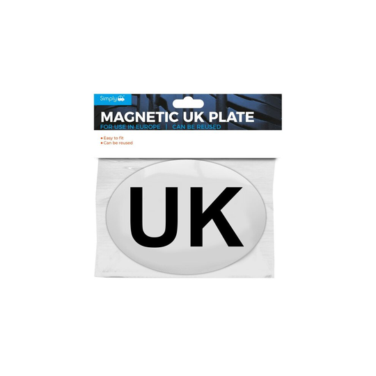 Oval UK Magnetic Sticker Sign Badge No GB Plate Europe Travel Caravan Van Car