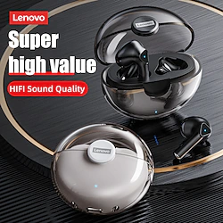 Lenovo LP80 True Wireless Headphones TWS Earbuds Bluetooth5.0 Ergonomic Design Deep Bass in Ear for Apple Samsung Huawei Xiaomi MI Everyday Use Traveling Cycling Mobile Phone Christmas Gift Lightinthebox
