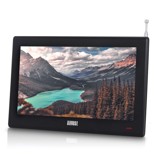 August DA100D 10" Portable TV Freeview TV - Caravan TV, Camper Van TV, HGV TV