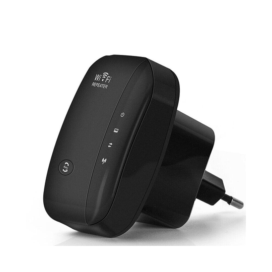 Wireless WiFi Repeater WiFi Extender 300Mbps Router AU Plug Original Box black