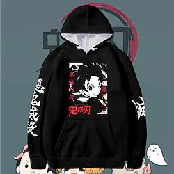 Inspired by Demon Slayer Kamado Tanjirou Hoodie Cartoon Manga Anime Harajuku Graphic Kawaii Hoodie For Men's Women's Unisex Adults' Hot Stamping 100% Polyester Lightinthebox