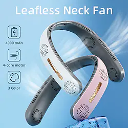 Portable Neck Fan Hanging Neck Wireless FAN Mini Bladeless Fans Ventilador Cooling USB Rechargeable Mute Fans For Outdoor Sports Lightinthebox